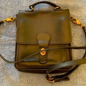 Vintage Coach Black Station Bag